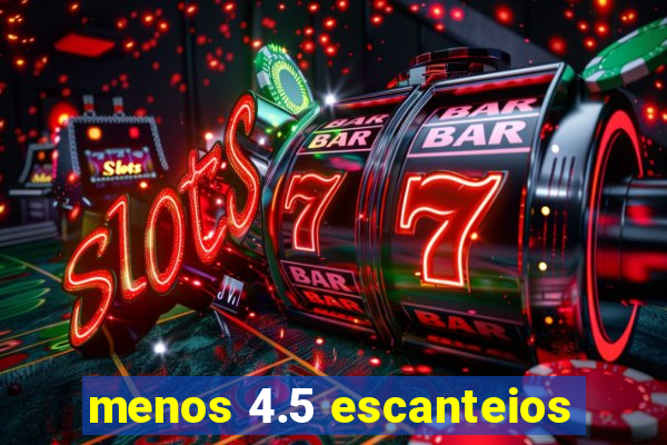 menos 4.5 escanteios