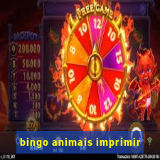 bingo animais imprimir