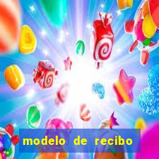 modelo de recibo de pagamento word