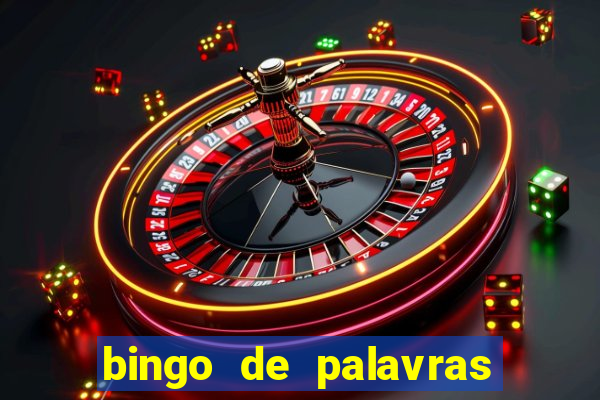 bingo de palavras cha de bebe