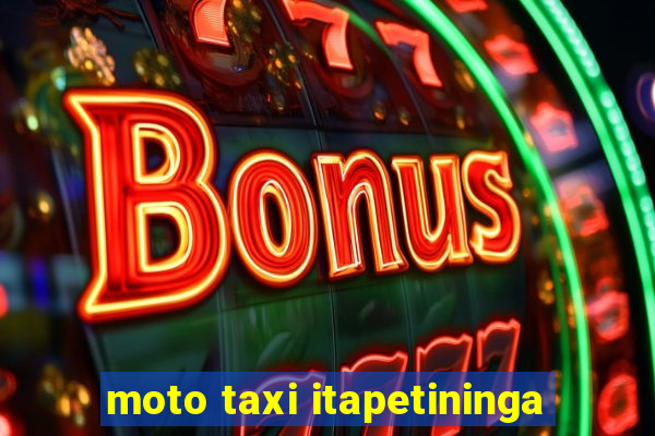 moto taxi itapetininga