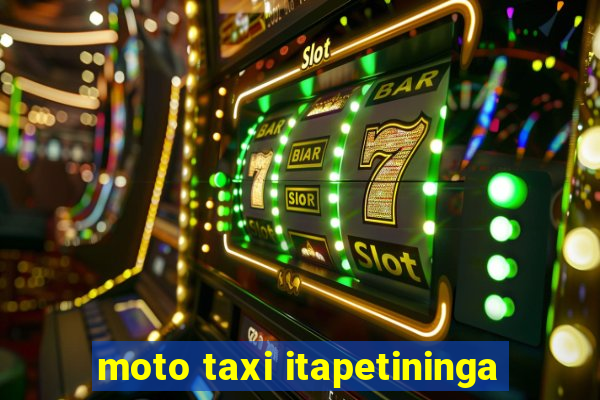 moto taxi itapetininga