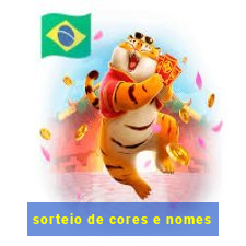 sorteio de cores e nomes