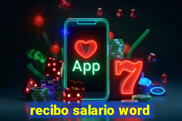 recibo salario word