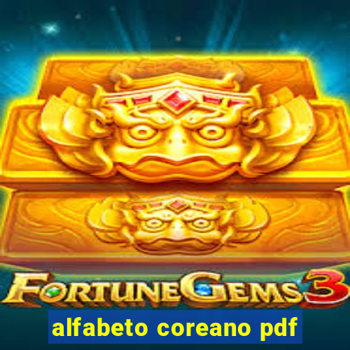 alfabeto coreano pdf