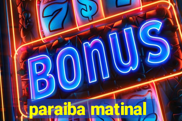 paraiba matinal