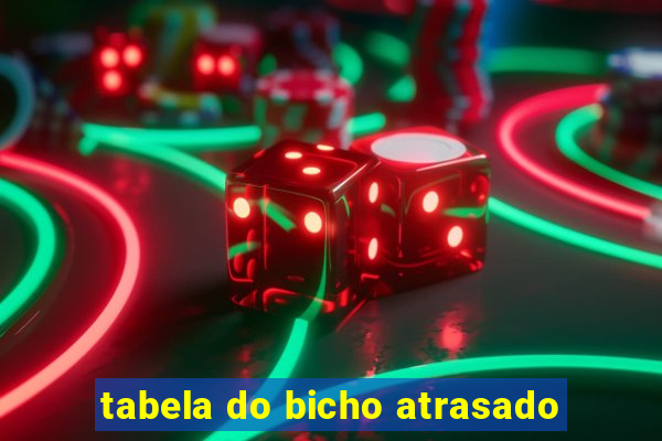 tabela do bicho atrasado