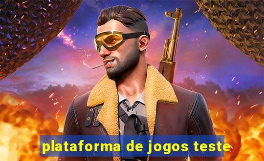 plataforma de jogos teste