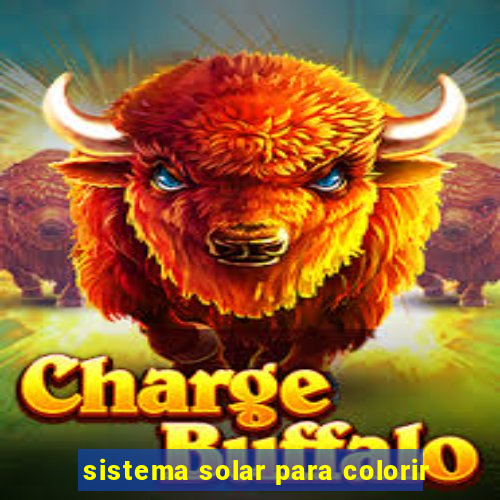 sistema solar para colorir