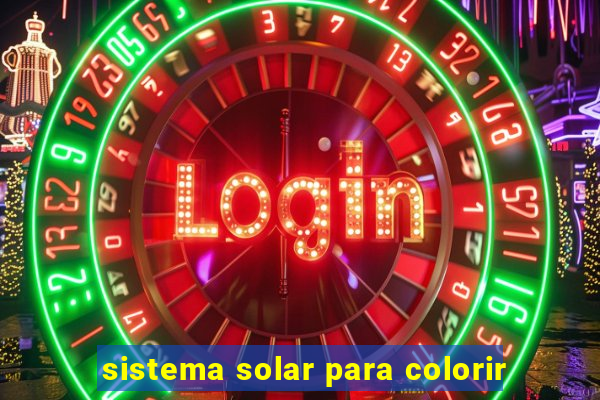 sistema solar para colorir