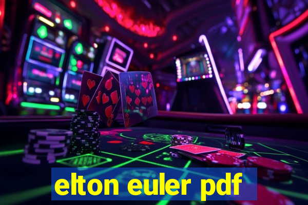 elton euler pdf