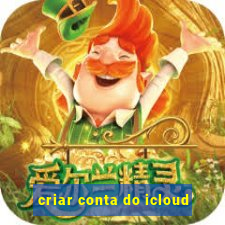 criar conta do icloud