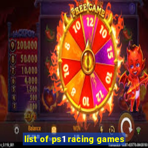 list of ps1 racing games