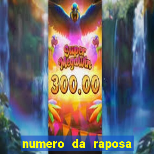 numero da raposa jogo do bicho