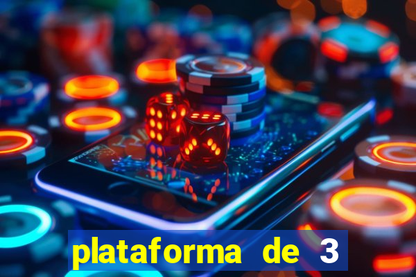 plataforma de 3 reais jogo