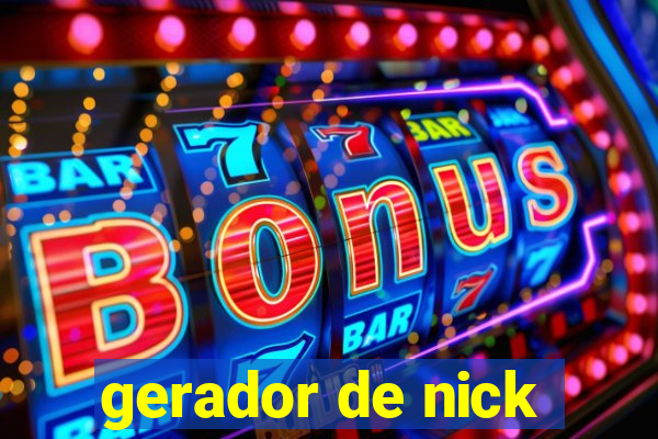 gerador de nick