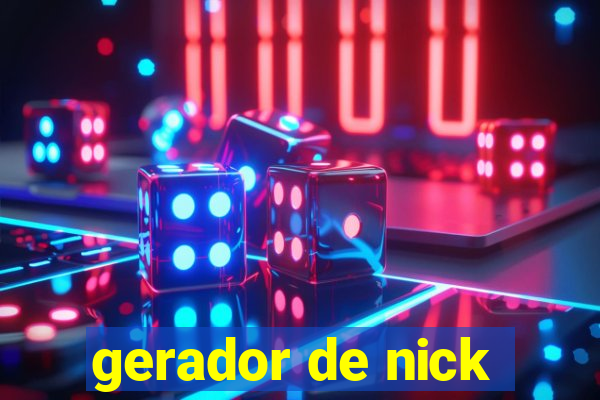 gerador de nick