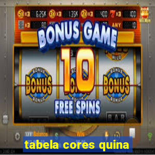 tabela cores quina