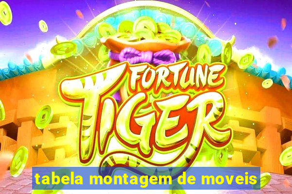 tabela montagem de moveis