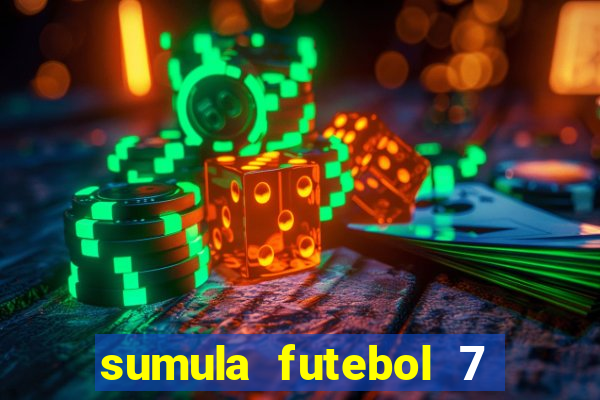 sumula futebol 7 society excel