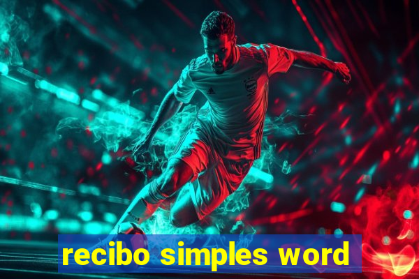 recibo simples word