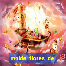 molde flores de papel para imprimir