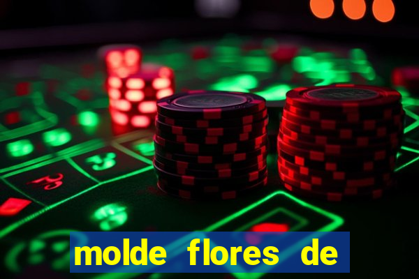 molde flores de papel para imprimir