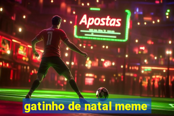 gatinho de natal meme