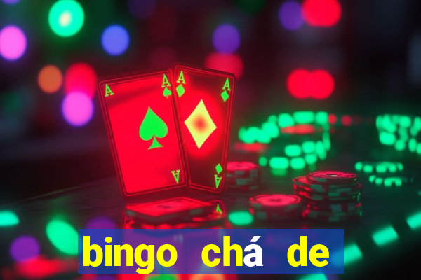 bingo chá de bebê excel