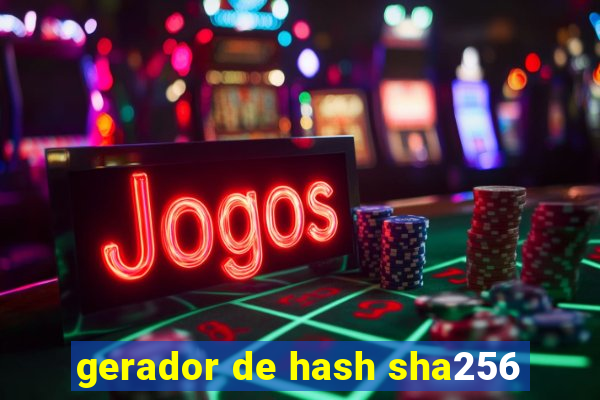 gerador de hash sha256