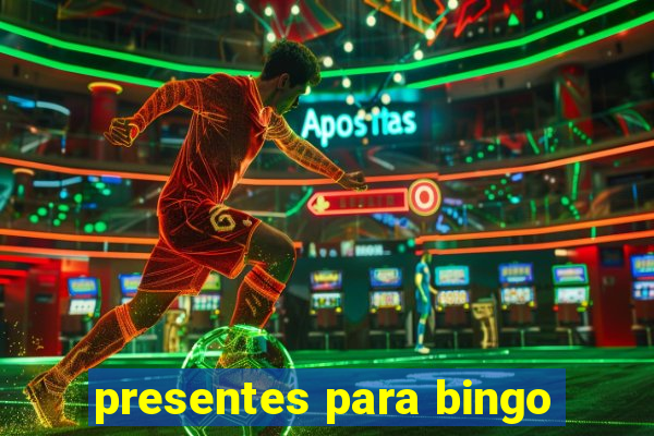 presentes para bingo