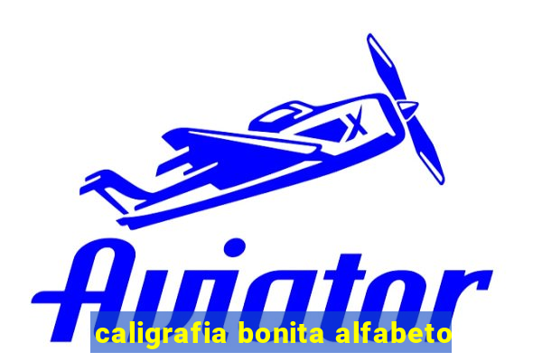 caligrafia bonita alfabeto