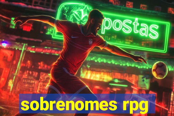 sobrenomes rpg