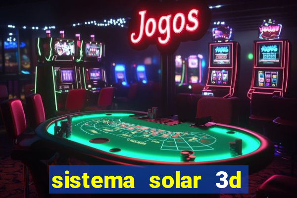 sistema solar 3d em movimento