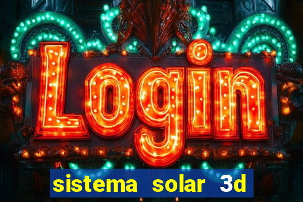 sistema solar 3d em movimento