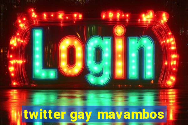 twitter gay mavambos