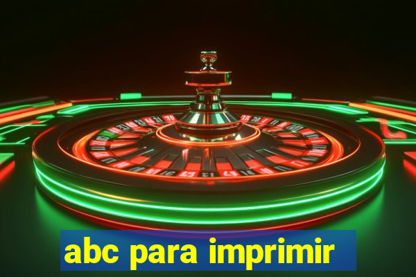 abc para imprimir