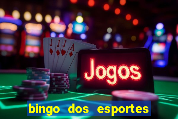 bingo dos esportes para imprimir