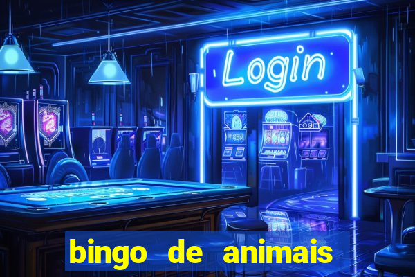 bingo de animais para educa??o infantil