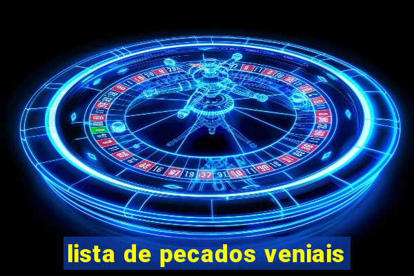 lista de pecados veniais