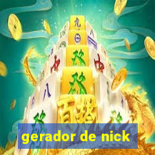 gerador de nick