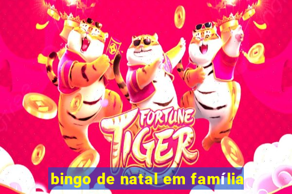 bingo de natal em família