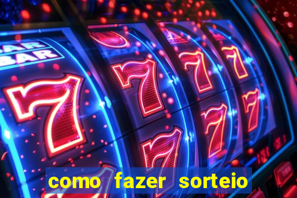 como fazer sorteio de cores online