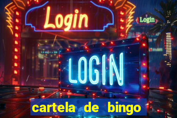 cartela de bingo cha de panela