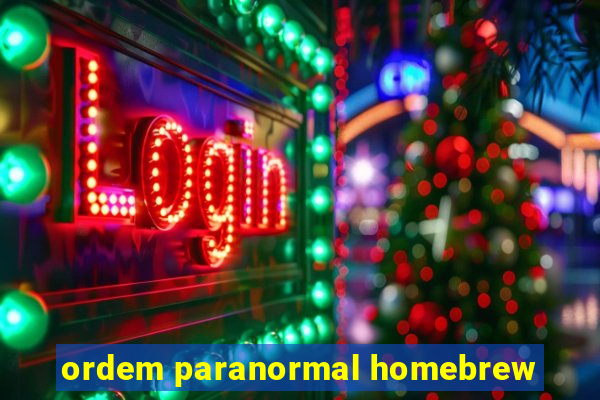 ordem paranormal homebrew